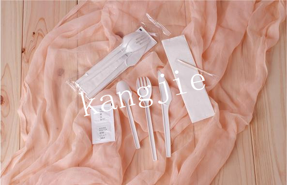 Plastic knife, fork and spoon